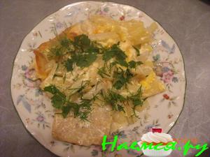 Рыба запеченная под картошкой - ужин по-быстрому