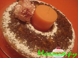 "Грушевый пирог с шоколадом и фундуком" для любителей шоколада