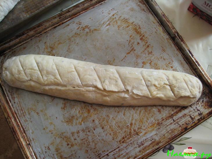 Фокачча с чесноком и укропом