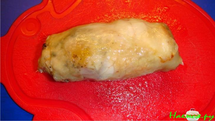 Куриные рулетики из ножек курицы с курагой