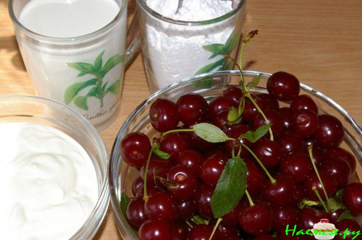 Бланманже "Красное на белом"