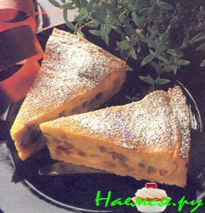 Пестрый творожный пирог