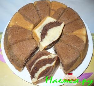 Кекс "Зебра" к чаю