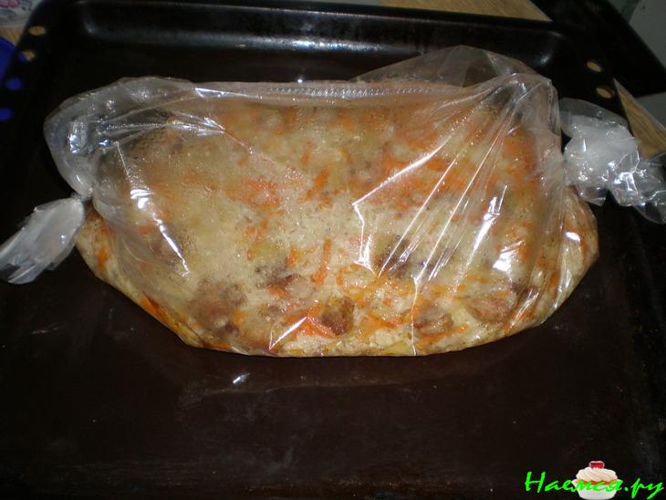 Плов в рукаве