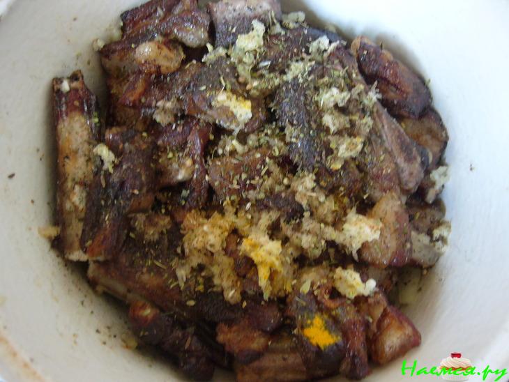 Чанахи с бараньеми ребрышками Чанахи с бараньеми ребрышками