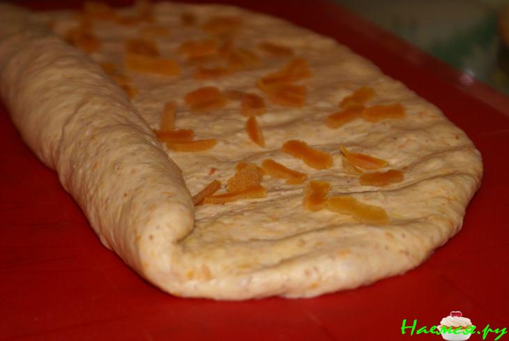 Тыквенный хлеб с овсяными хлопьями и курагой Тыквенный хлеб с овсяными хлопьями и курагой