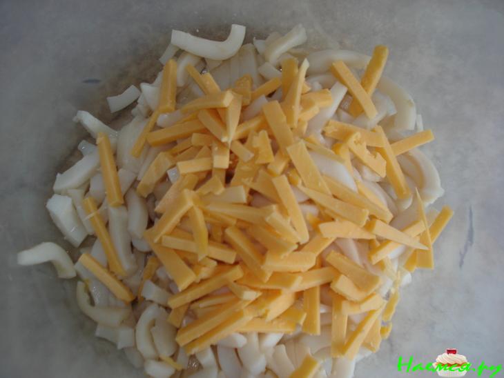 Кальмары с ананасом