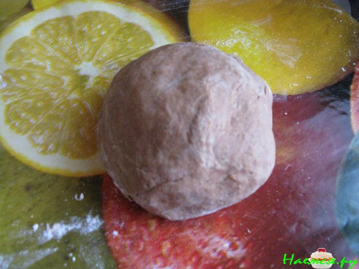 Шоколадное печенье с орехами, кунжутом и шоколадом