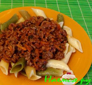 Мясной соус к макаронам