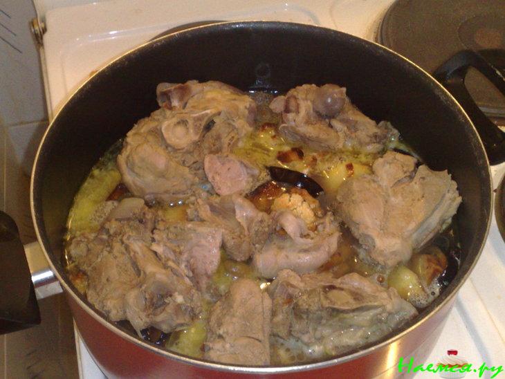 Рис с баклажанами