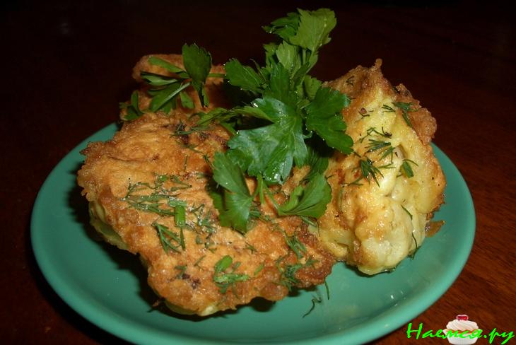 Сочная цветная капуста с сырной корочкой Сочная цветная капуста с сырной корочкой