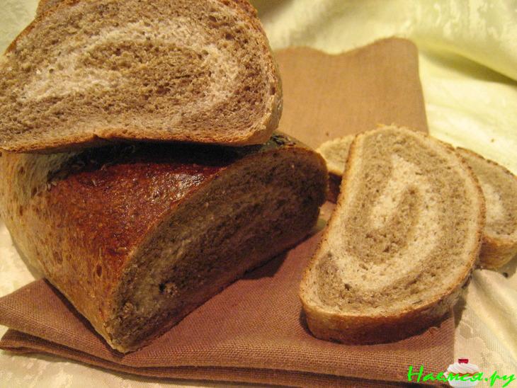 Мраморный ржаной хлеб Мраморный ржаной хлеб