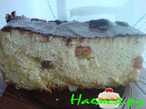 Творожный пирог с изюмом