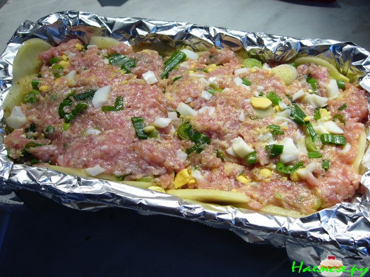 Мясная запеканка "Весеннее настроение"