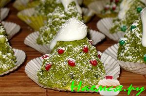 Пирожное "Новогодняя ёлочка"