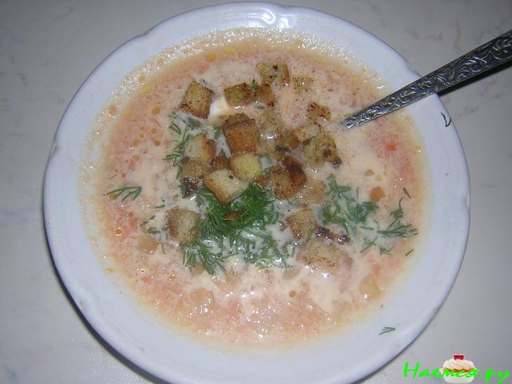 Томатный суп с сыром Томатный суп с сыром