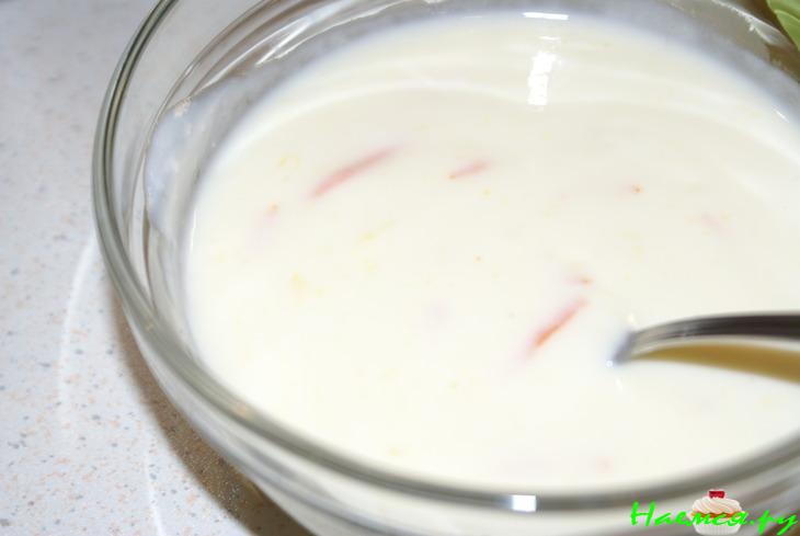 Салат из индейки с курагой и йогуртом