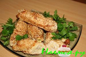 Рулетики нежные с кунжутом