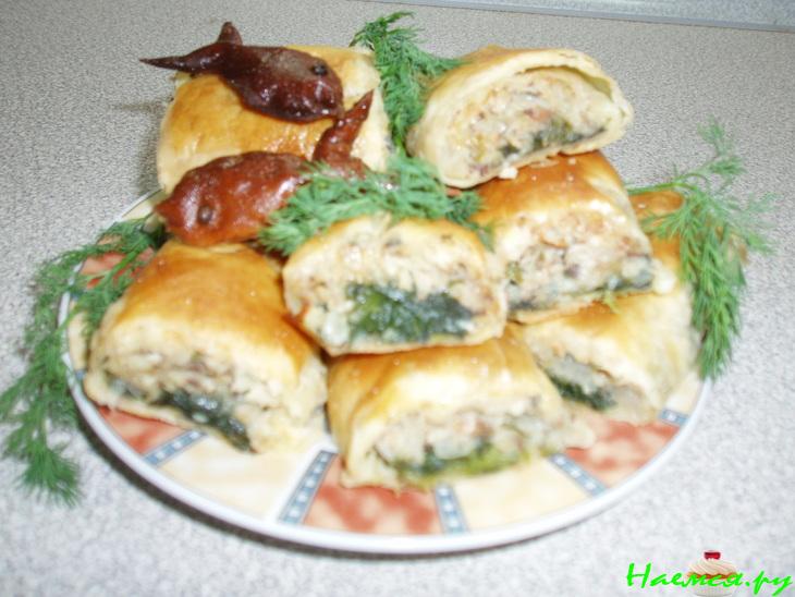 Пирожочки с рыбкой и шпинатом Пирожочки с рыбкой и шпинатом