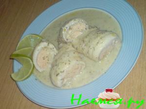 Рыбные рулеты с рыбной начинкой