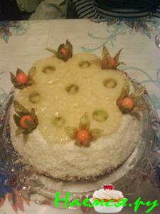 Торт "Ананас под градусом"
