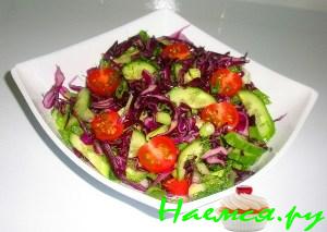 Салатик из фиолетовой капусты