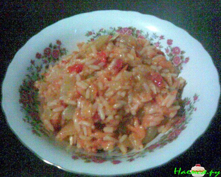 Рис с кабачками и цуккини