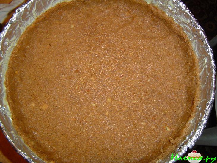 Двухцветный творожный торт