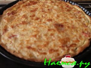 Пицца с креветочным соусом на основе бешамель