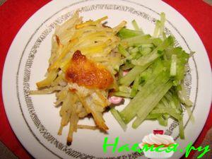 Отбивнушки из телятины с картофелем