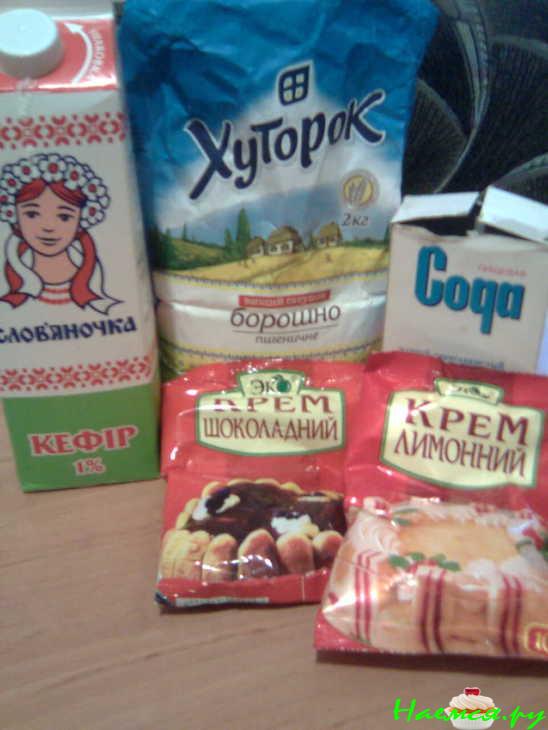 Торт "Сметанник" в шоколадной глазури