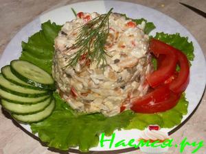 Салат с креветками "Средиземноморский"