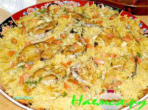 Саядия плов из рыбы