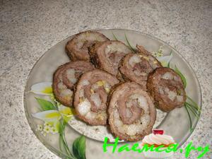 Рулетики из говядины