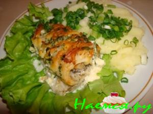 Рыбные рулетики с креветками