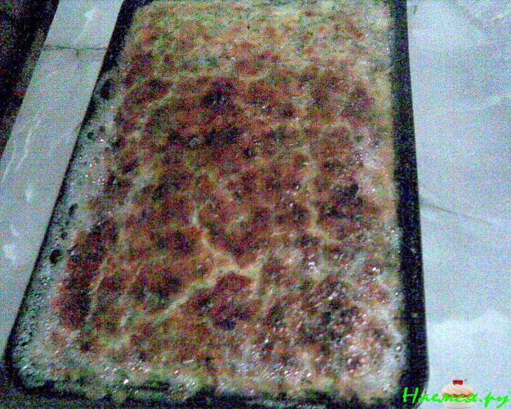 Легкий пирог - запеканка с капустой, шампиньонами и куриным мясом