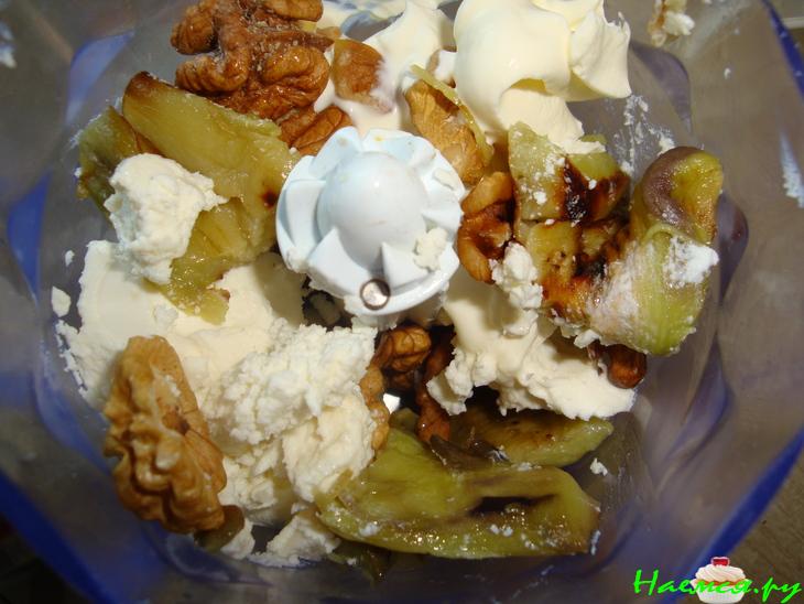 Башенки с баклажановым кремом (закуска)