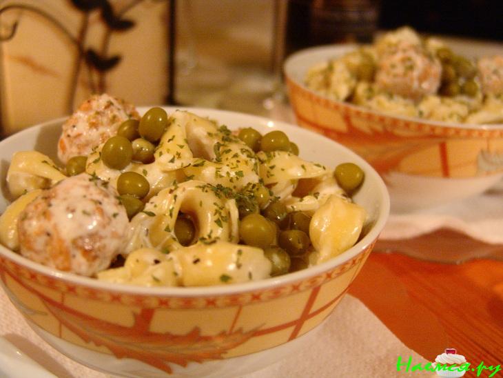 Рыбные шарики с тортеллини