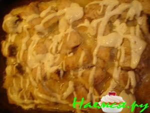 Щука запеченная с сухарями и лимоном