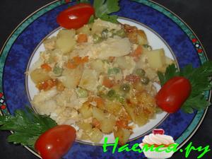 Камбала в овощной грядке Камбала в овощной грядке