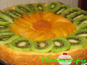 Песочный пирог с фруктами Песочный пирог с фруктами