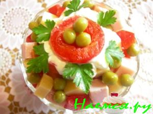 Салат "Воскресенье" с свиным балыком