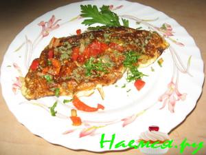 Омлет со сладким перцем и сыром