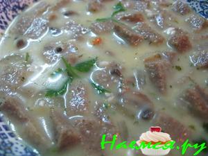 Суп сырно-грибной (вариант, ну очень...)