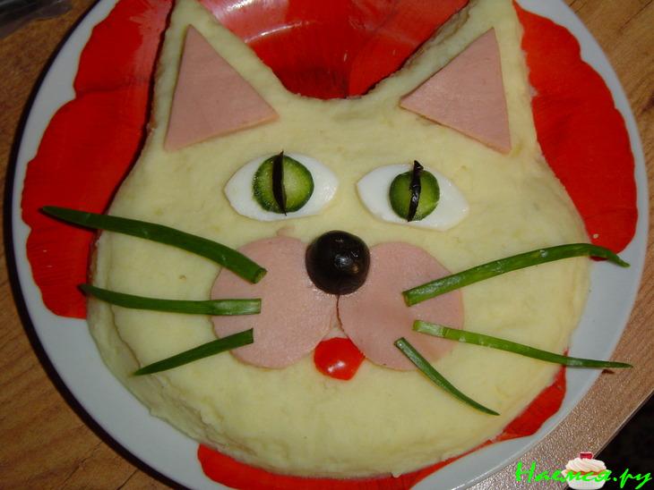 Картофельное пюре "Кот"