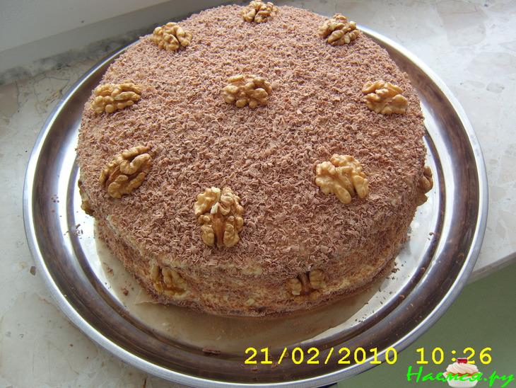 Торт Новогодний с изюмом, орехами и маком