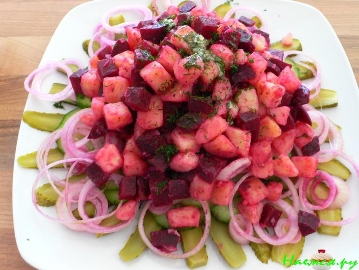 Салат со свеклой, но не винегрет 