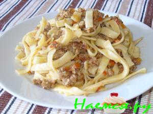 Лапша "Вкусняшка" (с фаршем)