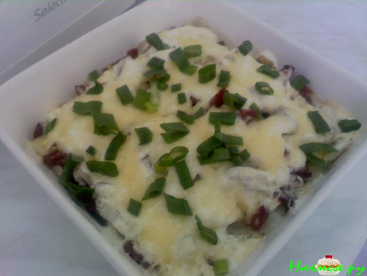 Вариант подачи пельменей/вареников