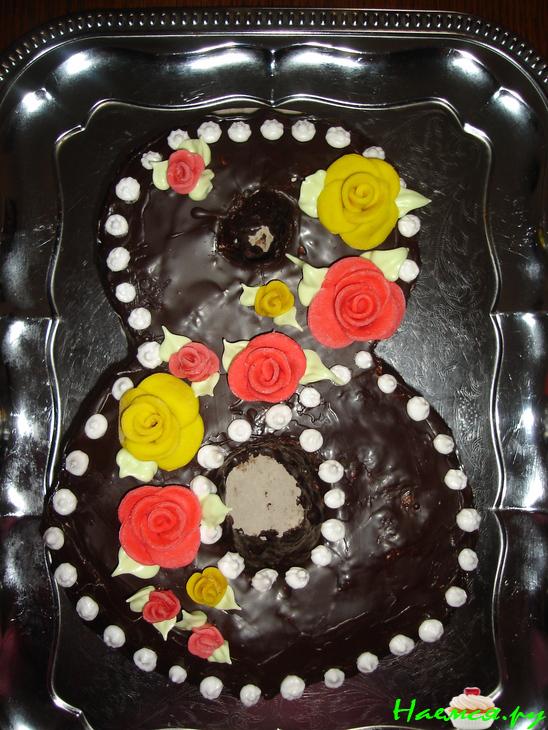 Торт "Птичье молоко" к 8 марта